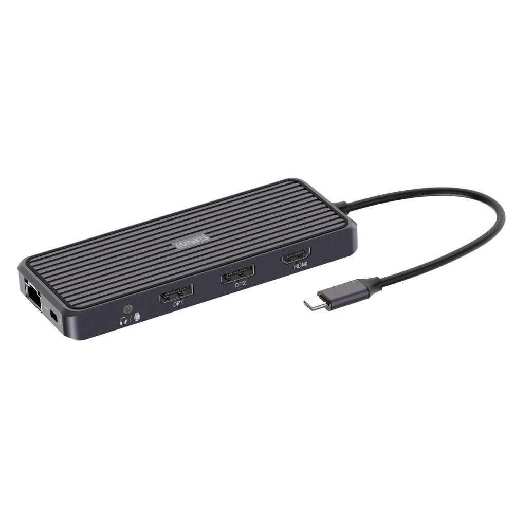 4smarts SmartDock 11-i-1 USB-C Docking Station - 100W - Sort