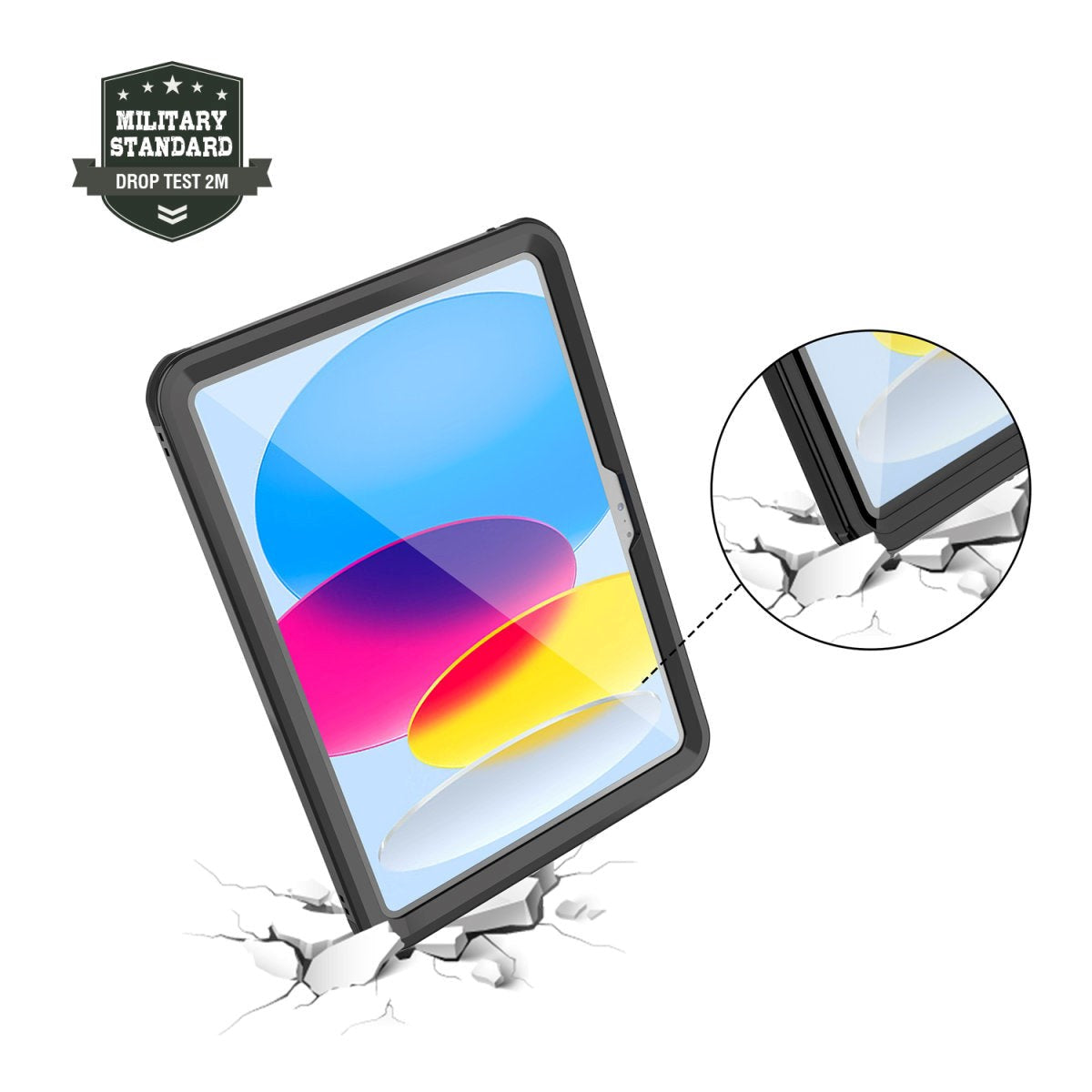 iPad 11" (2025) / iPad 10.9" (2024/2022) 4smarts Active Pro Rugged Case Stark (Vandtæt Cover) - Sort