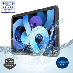 iPad 11" (2025) / iPad 10.9" (2024/2022) 4smarts Active Pro Rugged Case Stark (Vandtæt Cover) - Sort