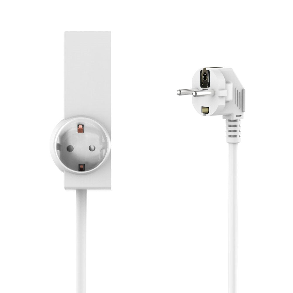 4smarts 6-i-1 GaN 65W Stømskinne m. 2x AC / 2x USB-C / 2x USB-A - Hvid