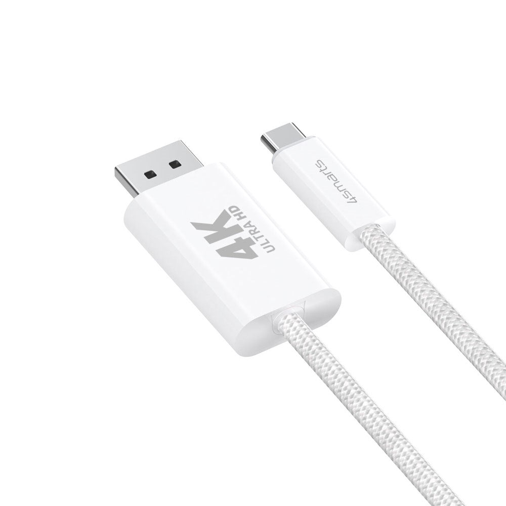 4smarts USB-C til DisplayPort Kabel - 2m - Hvid