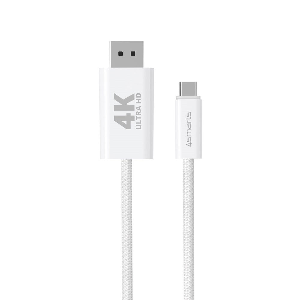 4smarts USB-C til DisplayPort Kabel - 2m - Hvid