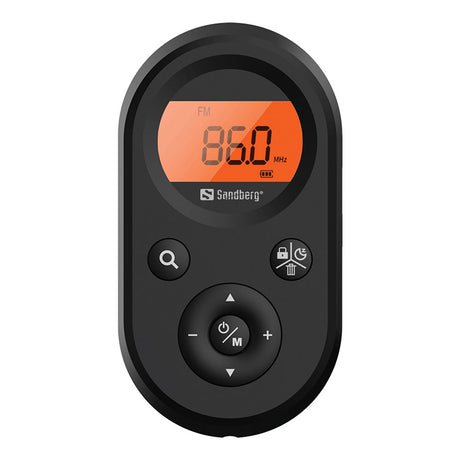Sandberg Pocket Radio Recharge - Nødradio FM+AM - Sort