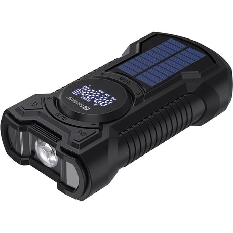 Sandberg Survivor Radio - Nødradio m. 5.000mAh Solcelle PowerBank & Lommelygte - Sort