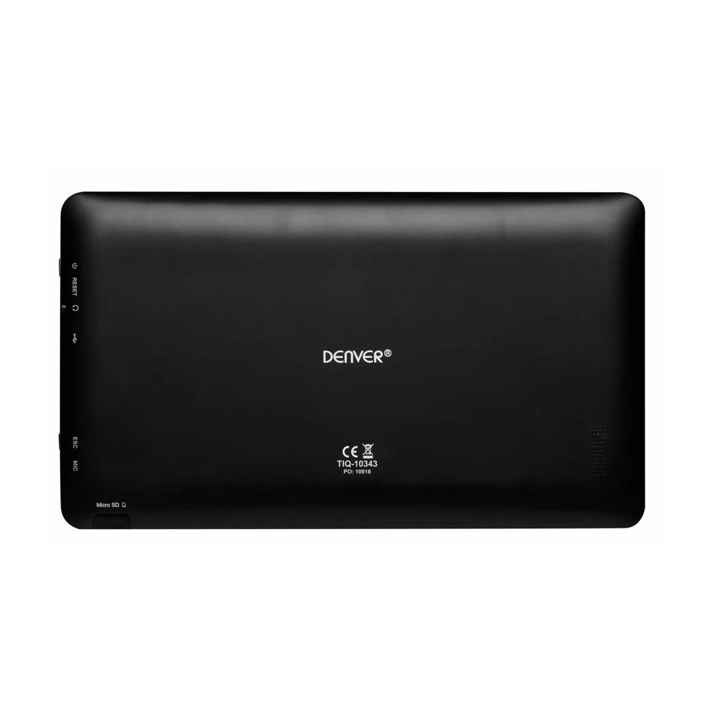 Denver TIQ-10394 Tablet 10.1" med Android 8.1 GO - 1 RAM & 32 GB - 4.400mAh - Sort
