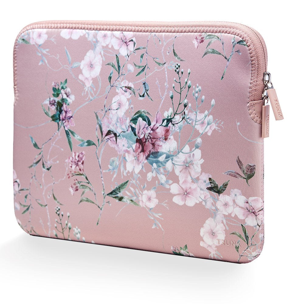 Trunk Neopren Sleeve til Laptop 14" (34,5 x 24,5 x 2 cm) - Rose Flower