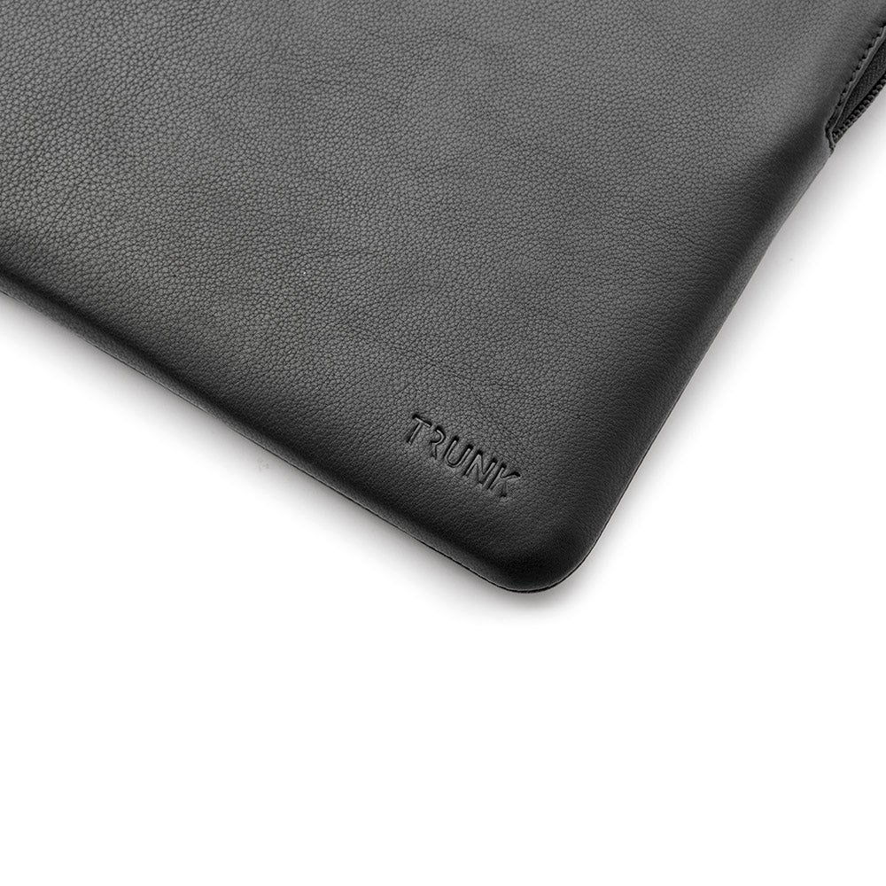 Trunk Ægte Læder Sleeve til Macbook 13" (32 x 23 x 2 cm) - Black
