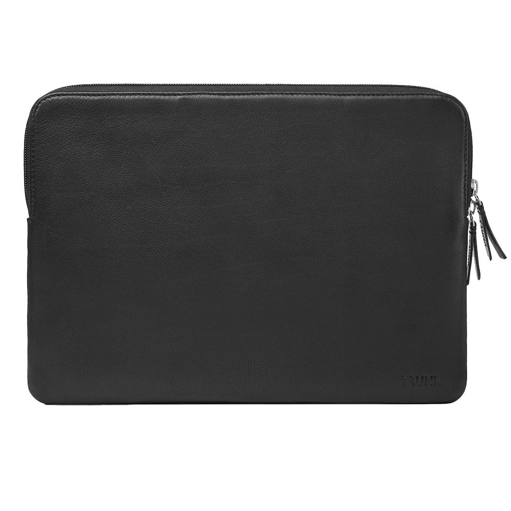 Trunk Ægte Læder Sleeve til Macbook 13" (32 x 23 x 2 cm) - Black