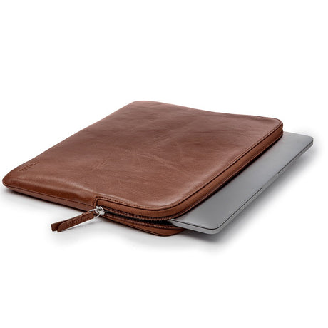 Trunk Ægte Læder Sleeve til Macbook 13" (32 x 23 x 2 cm) - Brown