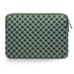 Trunk Neoprene Sleeve til MacBook 13" (30.5 x 21.5 x 1.5 cm) - Olive Green Tartan
