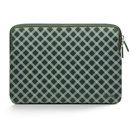 Trunk Neoprene Sleeve til MacBook 13" (30.5 x 21.5 x 1.5 cm) - Olive Green Tartan