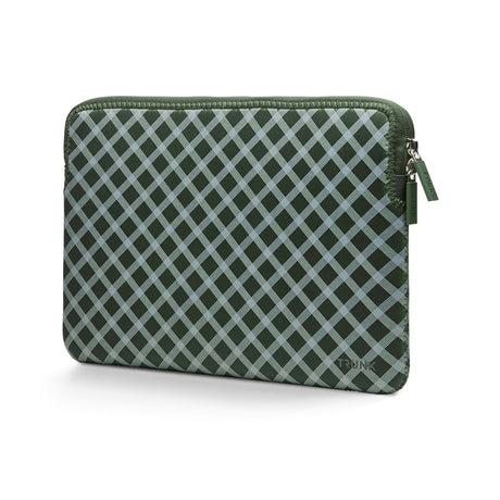 Trunk Neoprene Sleeve til MacBook 13" (30.5 x 21.5 x 1.5 cm) - Olive Green Tartan