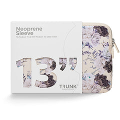 Trunk Neopren Sleeve Til MacBook / Laptop 13" (32 x 22,5 x 2 cm) - Moonlight Flower