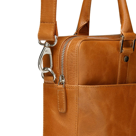 dbramante1928 Rosenborg Business Ægte Læder Laptop / MacBook Taske (270 x 380mm) 2. Gen - Tan