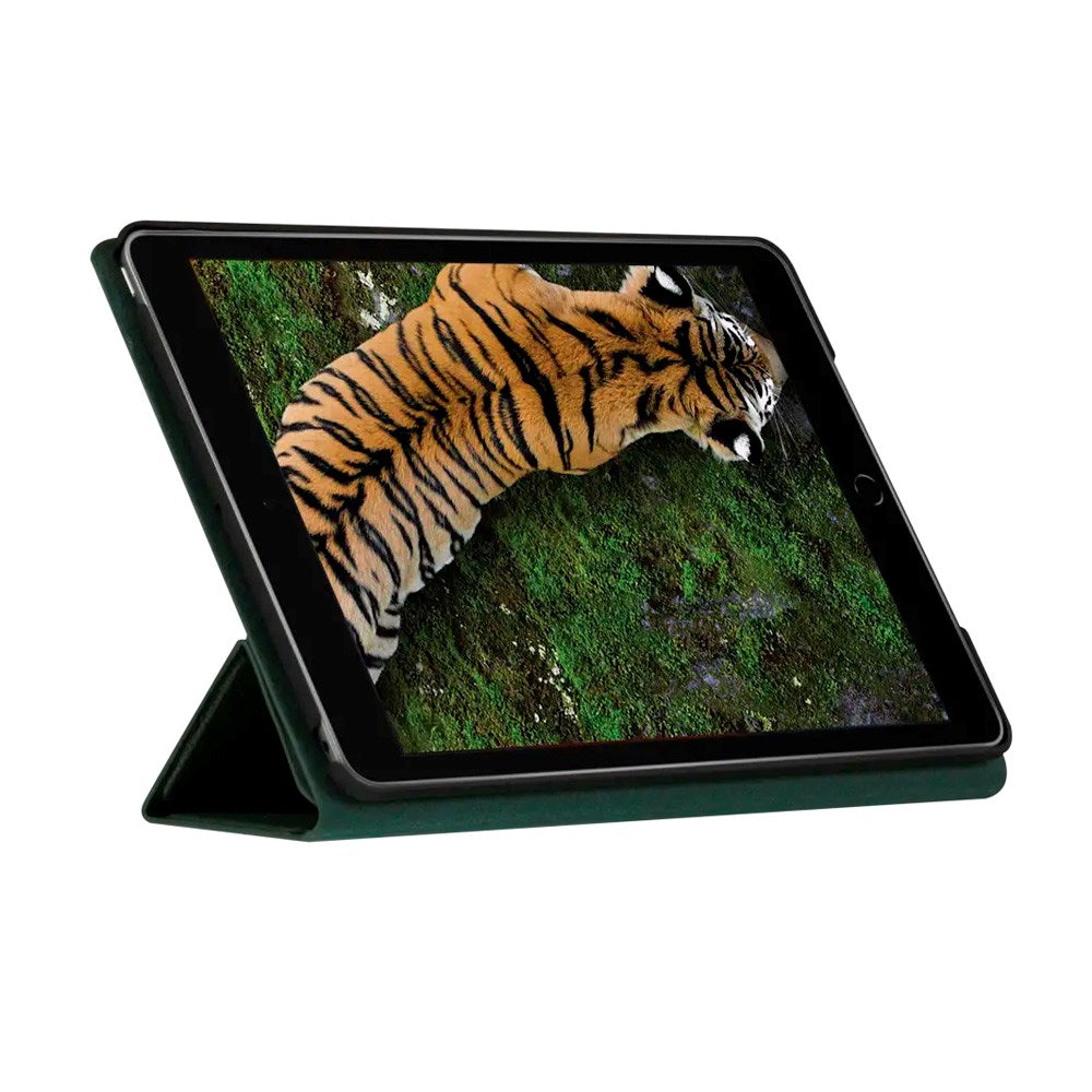 iPad 10.2" (2021 / 2020 / 2019) dbramante1928 Milan Ægte Læder Flip Cover - Evergreen