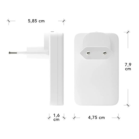 dbramante1928 Slim Vægoplader m. 1x USB-C 45W & 1x USB-A 30W - Hvid