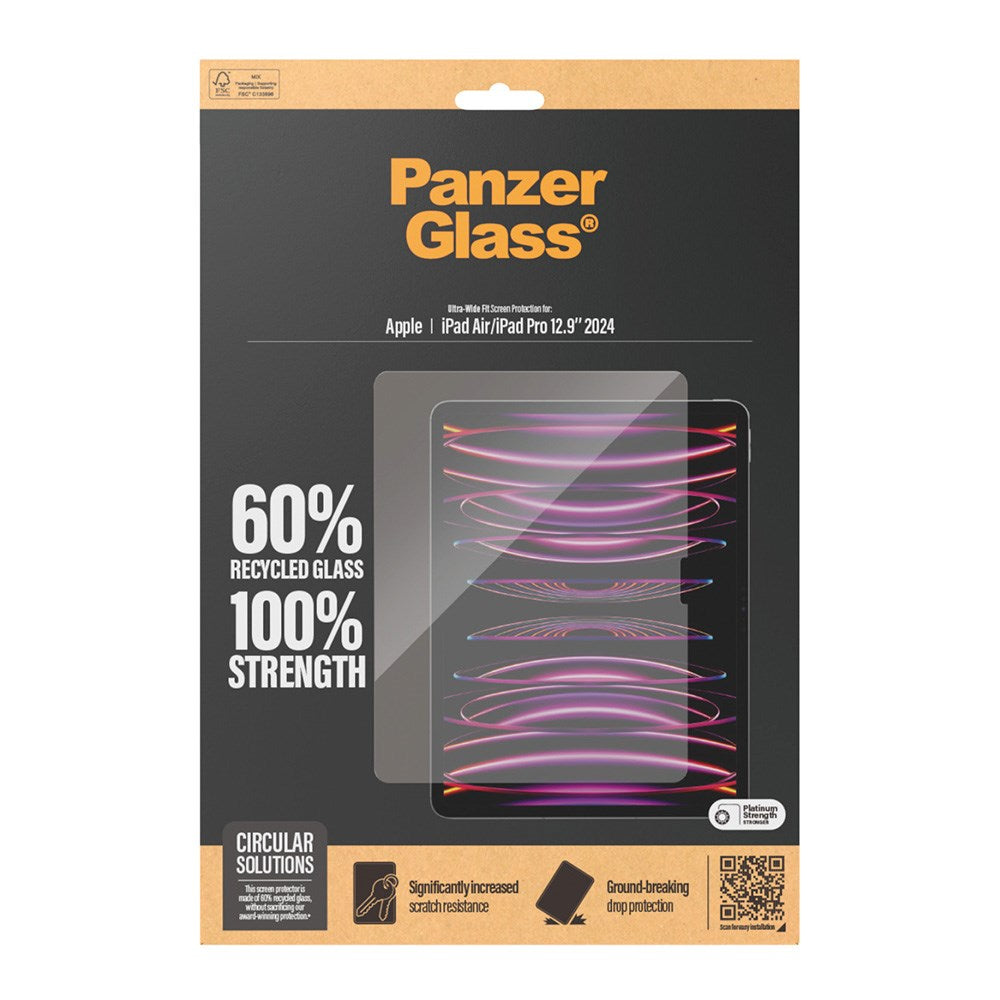 iPad Air 13" (2026 / 2025 / 2024) / Pro 13" (2025 / 2024) PanzerGlass Ultra-Wide Fit Skærmbeskyttelse - Platinum Strength - Gennemsigtig