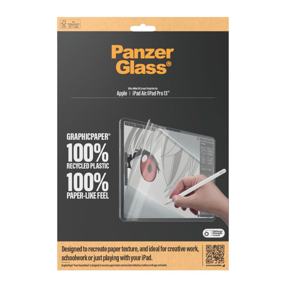 PanzerGlass GraphicPaper Skærmbeskyttelsesfilm - iPad Air 13" (2026 / 2025 / 2024) / Pro 13" (2025 / 2024) - Gennemsigtig