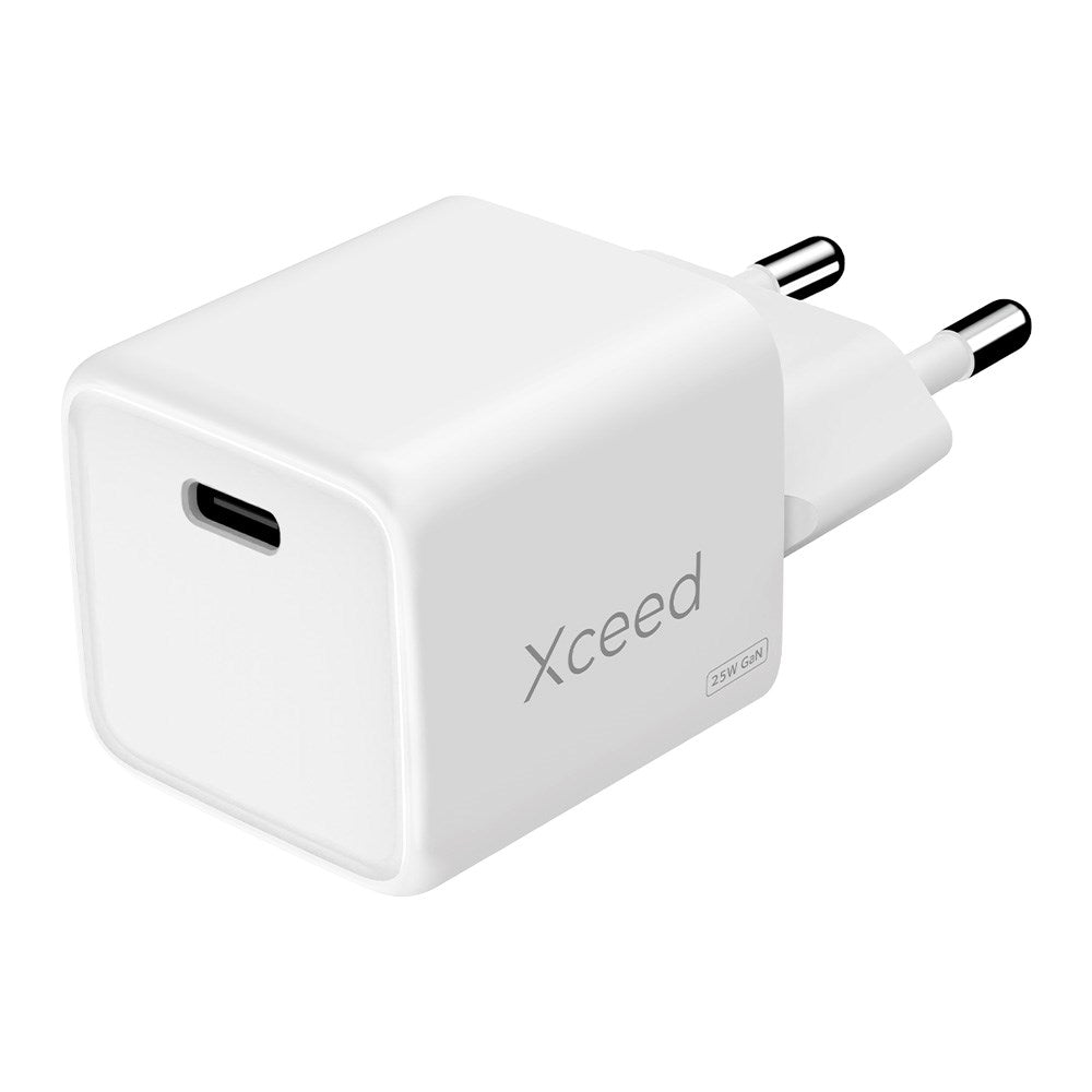 Xceed 25W GaN Vægoplader m. USB-C - Hvid