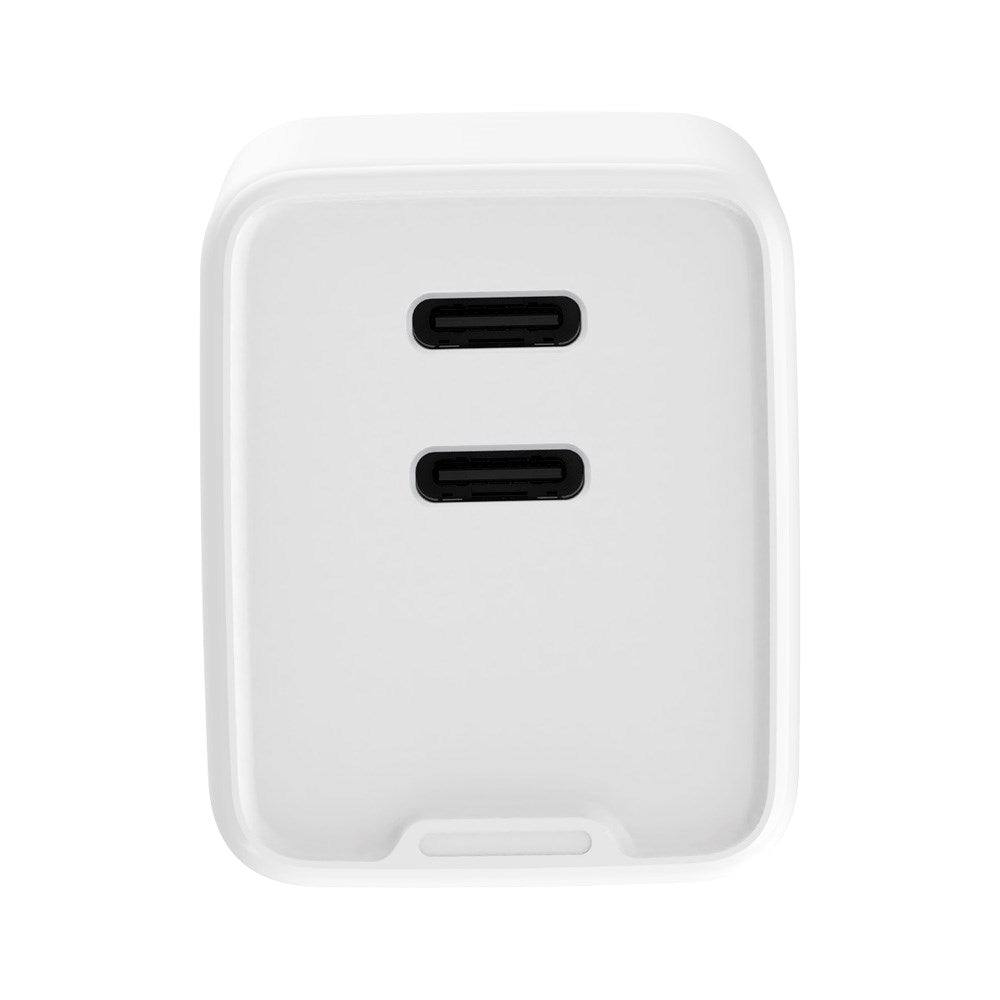 Xceed 45W GaN Vægoplader m. 2 x USB-C - Hvid