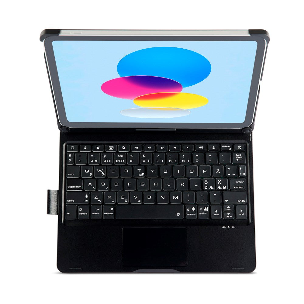 iPad 10.2" (2021 / 2020 / 2019), Air (2019) & Pro 10.5  - Xceed CoverKey 2.0 Wireless Keyboard Dansk m. Case (ICK-06-SC) - Black