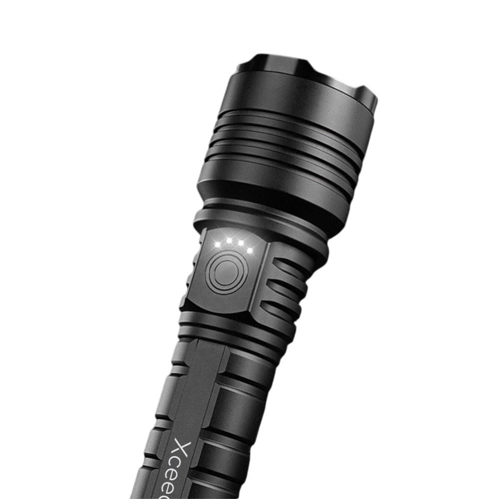 Xceed Torch+ 2-i-1 Lommelygte PowerBank m. USB-A & USB-C - 5000 mAh - Sort