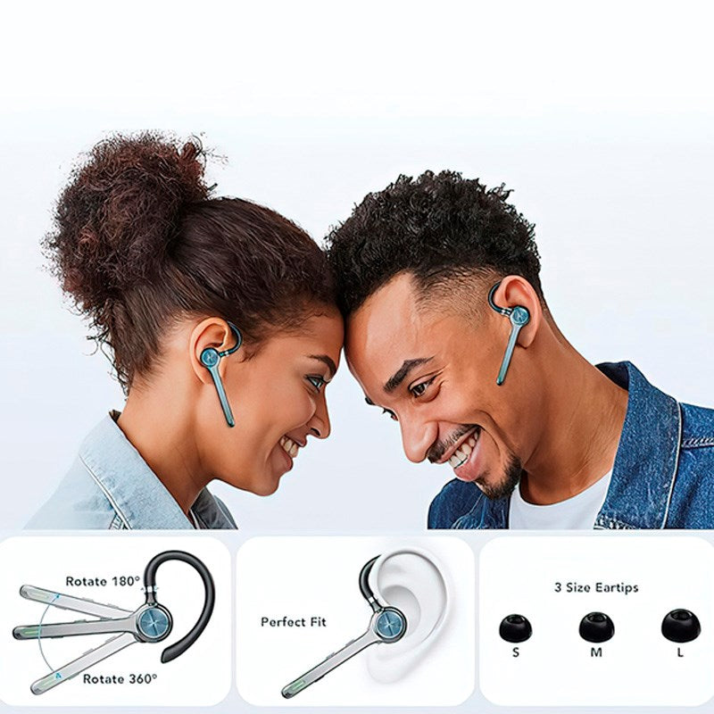 Zmartgear Single In-Ear Bluetooth Headset m. Støjreduktion - Grå
