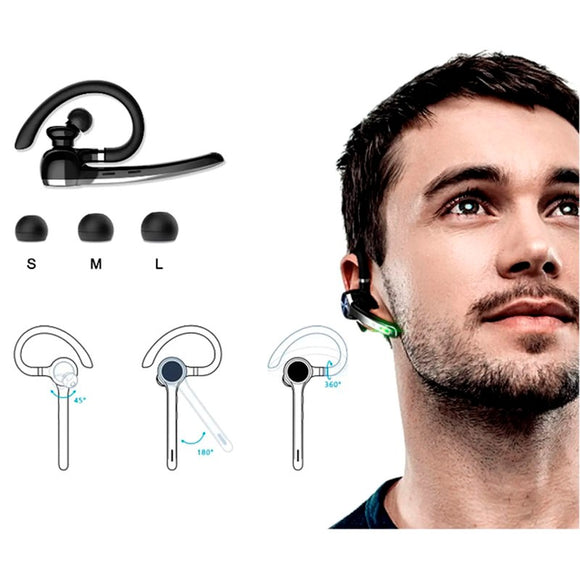 Zmartgear Single In-Ear Bluetooth Headset m. Støjreduktion - Grå