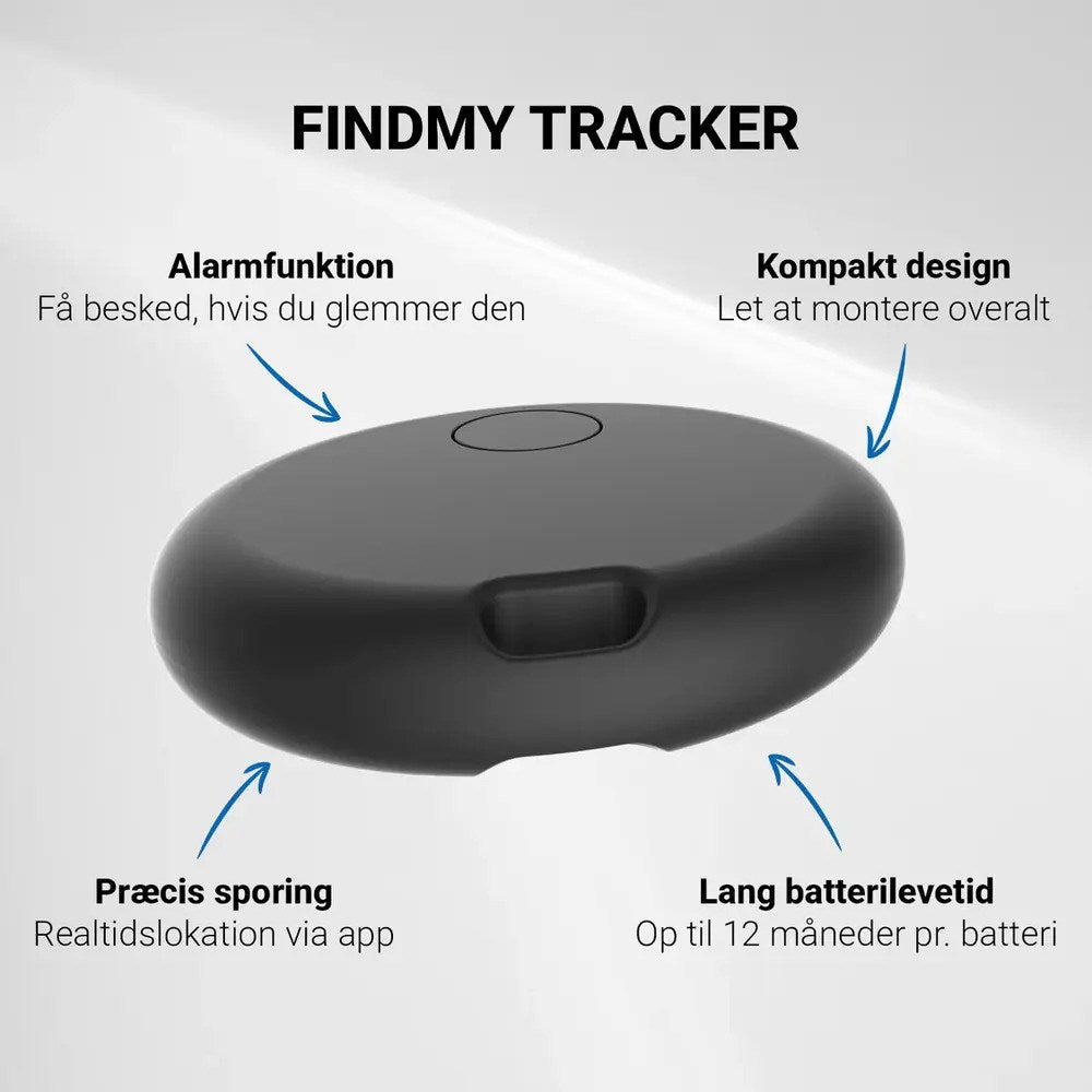 Zmartgear Bluetooth GPS Tracker - Kompatibel med Apple Find My - Sort