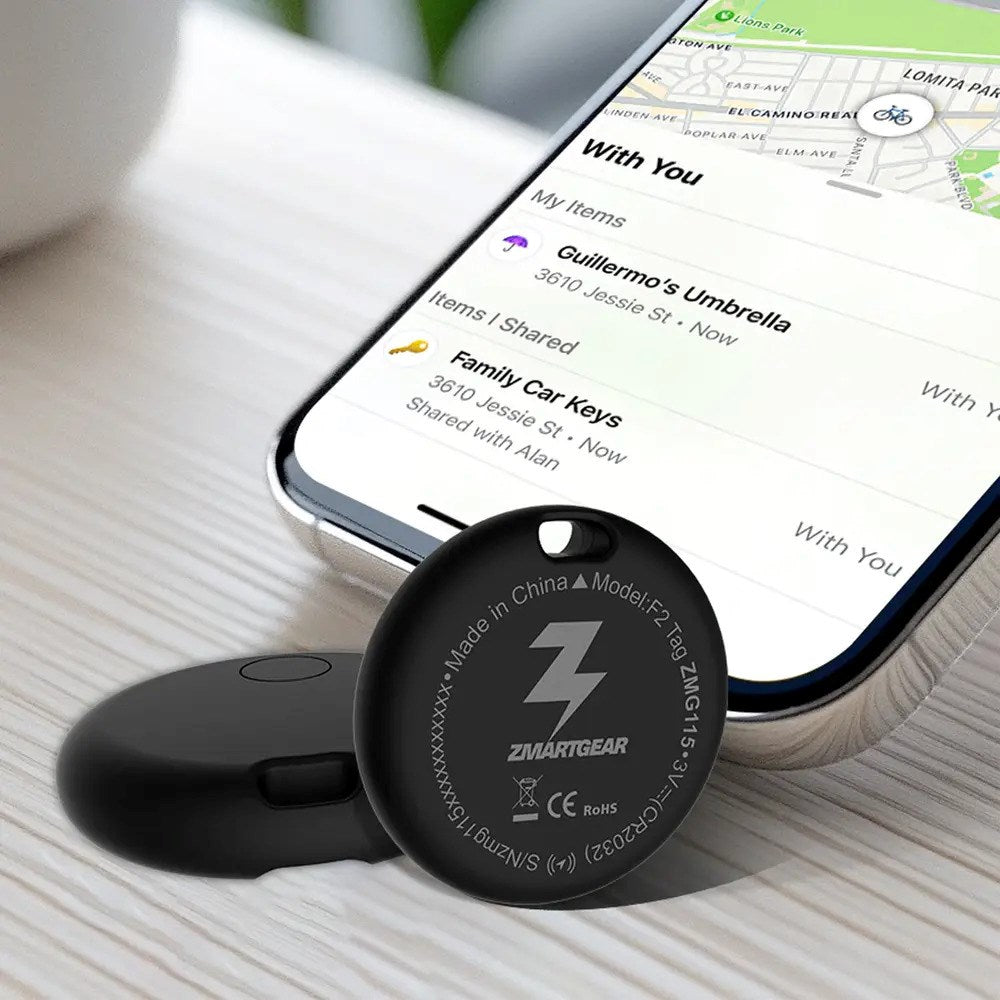 Zmartgear Bluetooth GPS Tracker - Kompatibel med Apple Find My - Sort