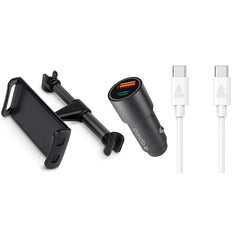 Kør-selv-ferie pakke 4 - inkl. Tabletholder / USB-C - USB-C Kabel / Biloplader