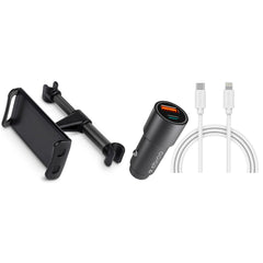 Kør-selv-ferie pakke 4 - inkl. Tabletholder / USB-C - Lightning Kabel / Biloplader