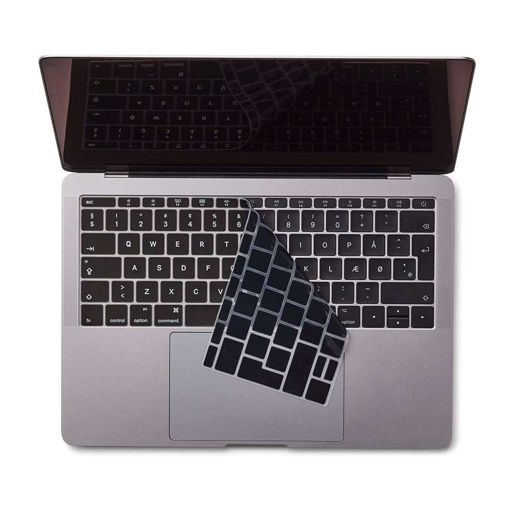 Philbert MacBook Pro 13" (2017) / 12" (2015 - 2019) Keyboard Cover m. Dansk Tastatur - Sort
