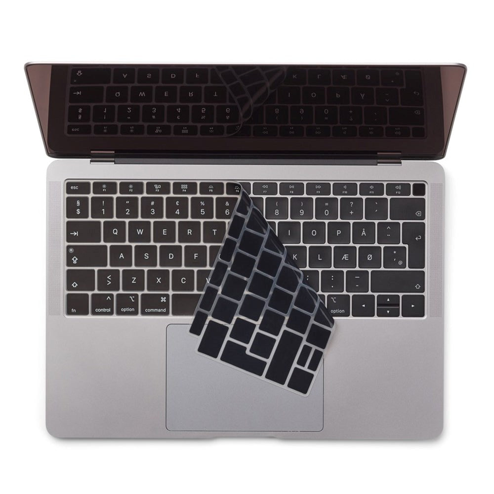 Philbert MacBook Air 13" (2018-2019) Keyboard Cover m. Dansk Tastatur - Sort