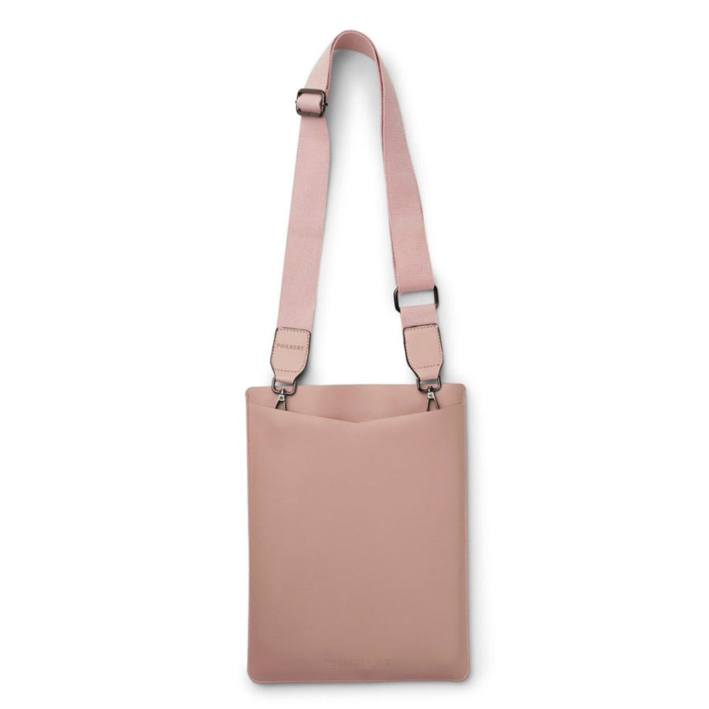 Philbert UltraSlim 13" Vegansk Læder Sleeve m. Strop Til MacBook / Laptop (31,0 x 22,5 x 2 cm) - Lyserød