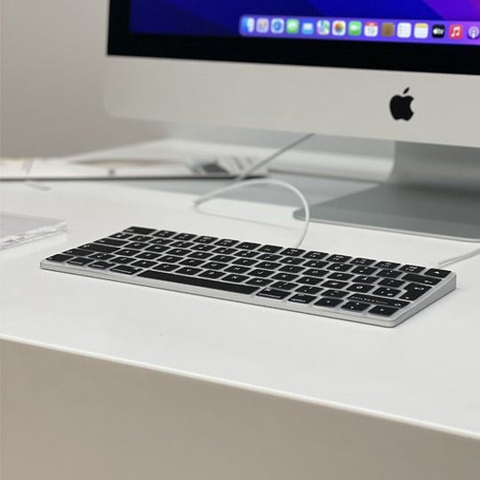 Philbert Apple Magic Keyboard (A1314) Cover m. Dansk Tastatur - Sort