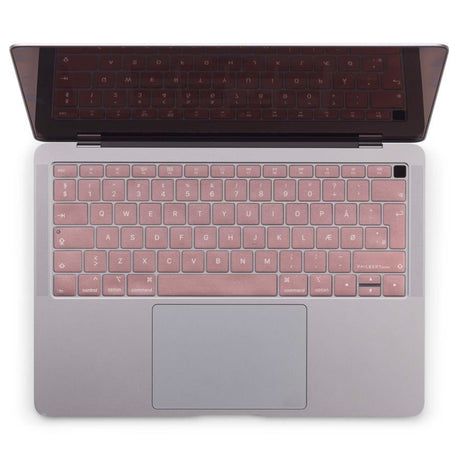 Philbert MacBook Air 13" (2018-2019) Keyboard Cover m. Dansk Tastatur - Lyserød