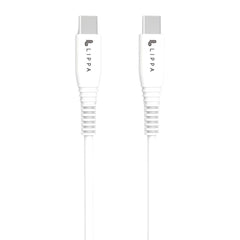 Lippa USB-C til USB-C Kabel 15W - 1m - Hvid