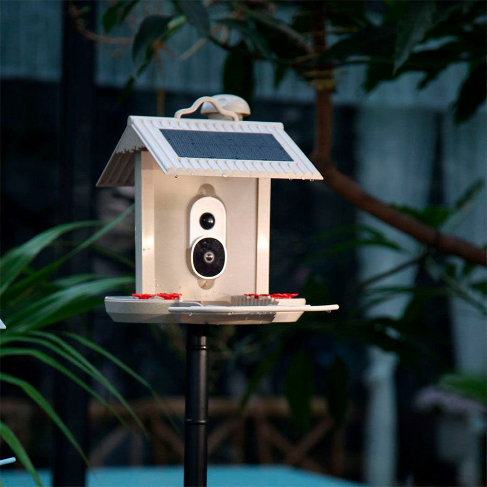 HiBirds Smart WiFi Fuglefoderhus m. Kamera - Lys Brun (DEMO)