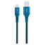 GreyLime 15W Braided USB-A til USB-C Kabel 3 m. - Blå