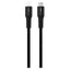GreyLime 18W Braided USB-C til Lightning Kabel 50 cm. - Sort