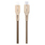 GreyLime 18W Braided USB-C til Lightning Kabel 3 m. - Beige