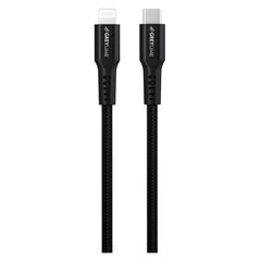 GreyLime 18W Braided USB-C til Lightning Kabel 3 m. - Sort