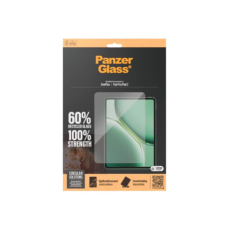 PanzerGlass OnePlus Pad 2 Ultra-Wide Fit Skærmbeskyttelsesglas - Gennemsigtig