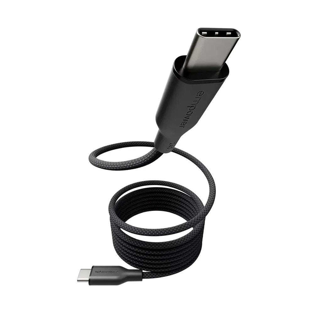 empower by PanzerGlass Magnetic 240W USB-C til USB-C Kabel - 1.5m - Space Black
