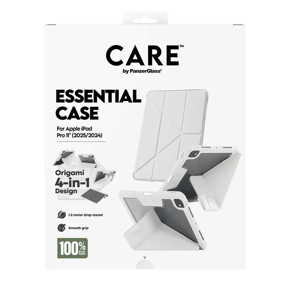iPad Pro 11" (2025 / 2024) Care by PanzerGlass Essential Case - Ståfunktion - Grå