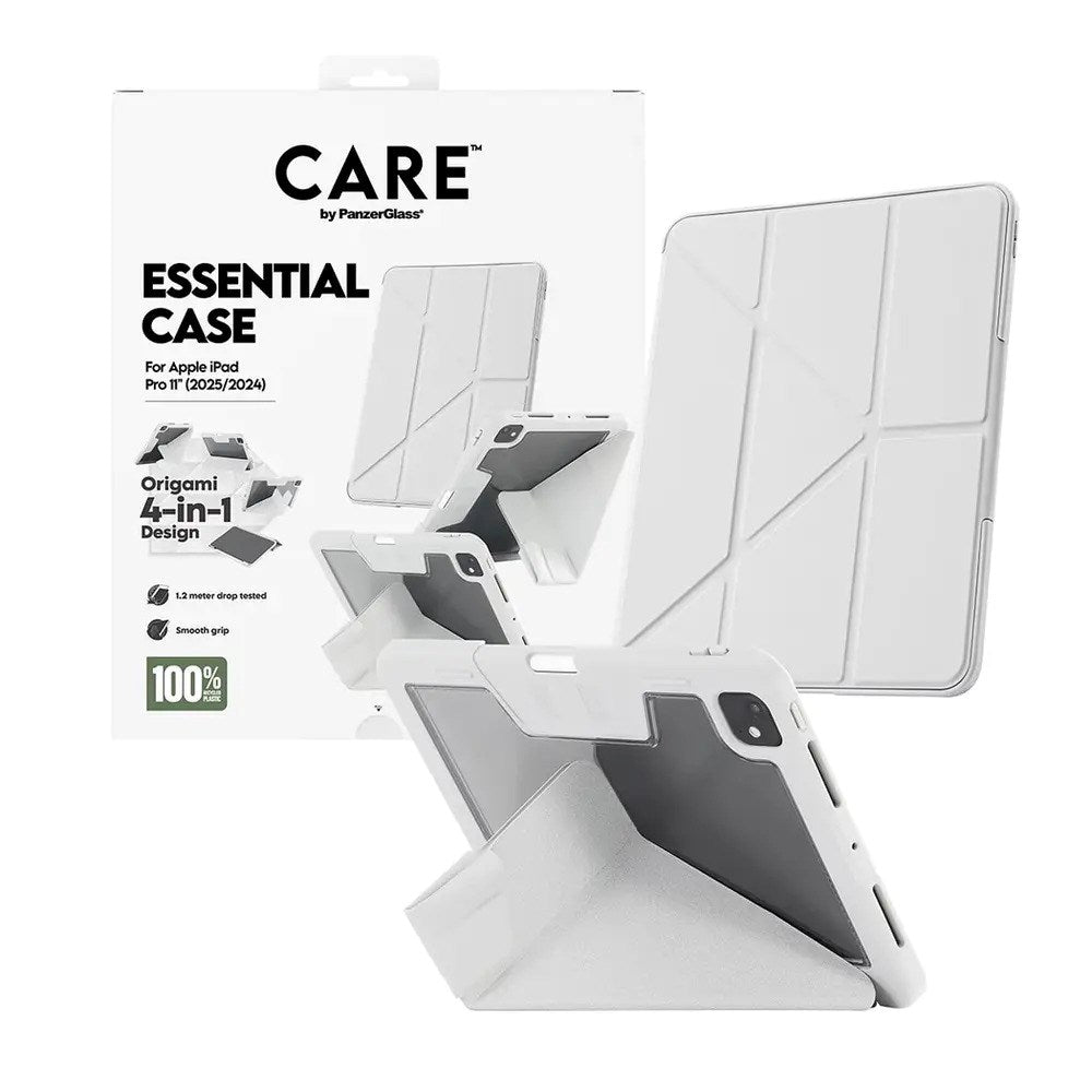 iPad Pro 11" (2025 / 2024) Care by PanzerGlass Essential Case - Ståfunktion - Grå