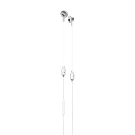 RadiCover Strålingsbeskyttet In-Ear Headset - Hvid / Sølv