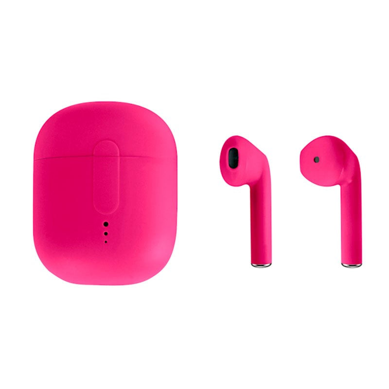 Setty True Wireless Bluetooth In-Ear Høretelefoner m. Opladningsetui - Pink