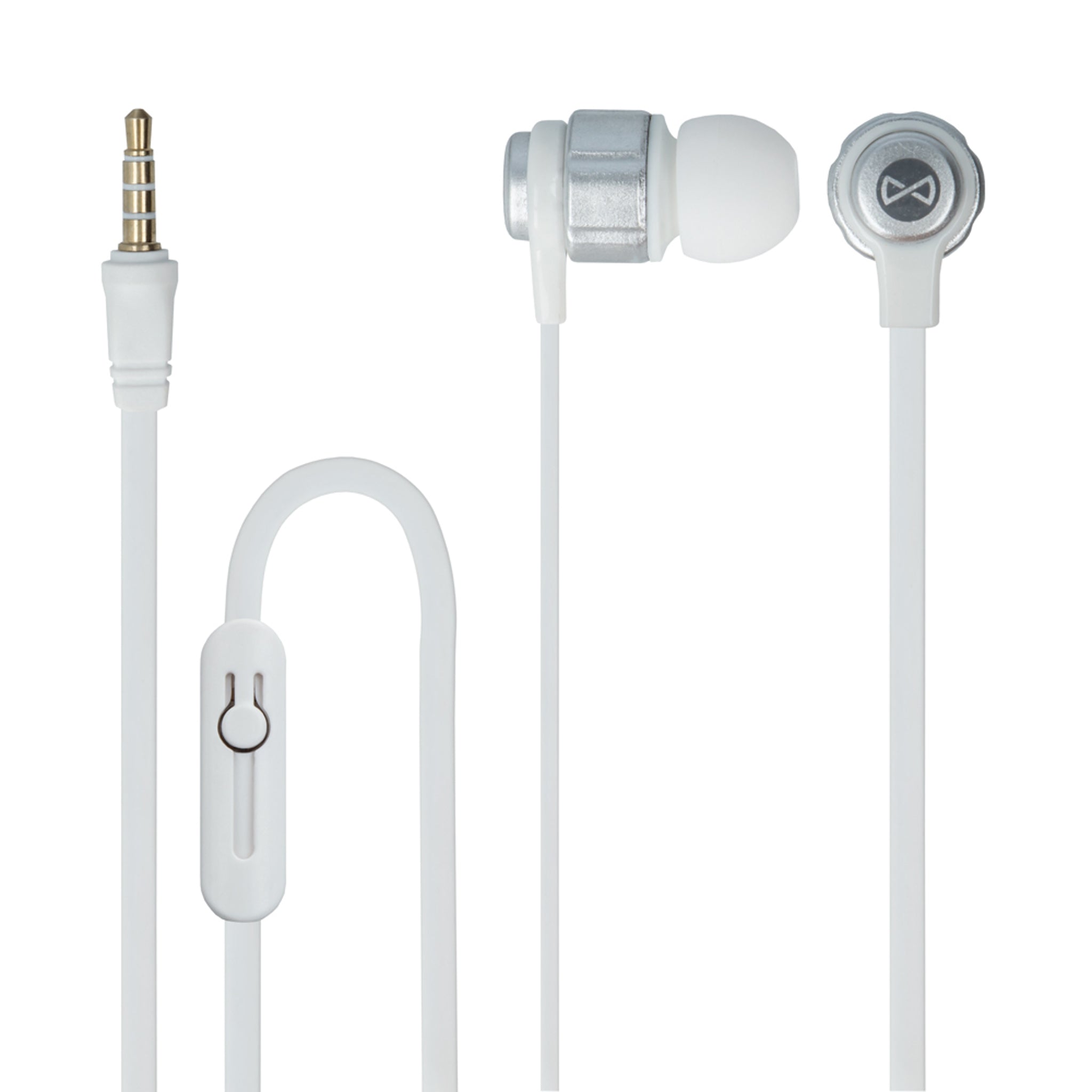 Forever Høretelefoner m. Ledning - 3.5mm mini-jack - Hvid